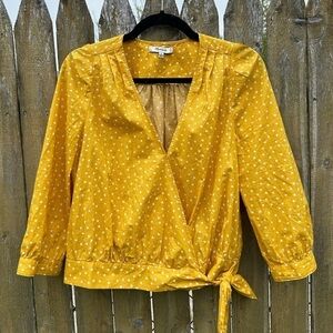 Madewell Wrap Top in Star Scatter Sz S